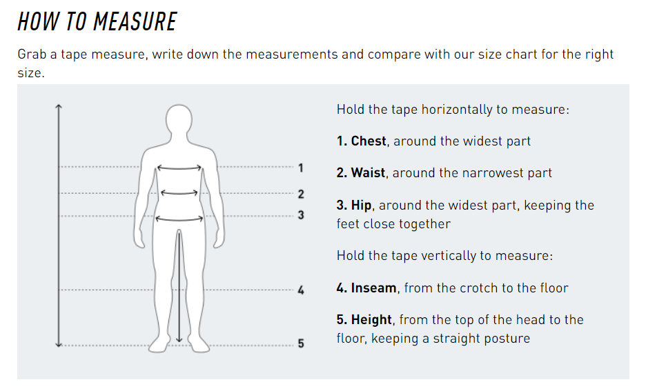 How to measure jersey