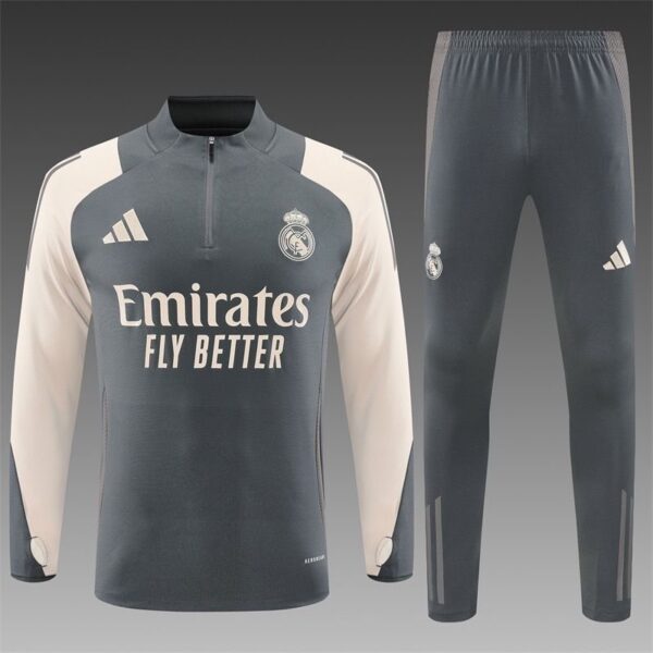 REAL MADRID GREY TRACKSUIT 24-25