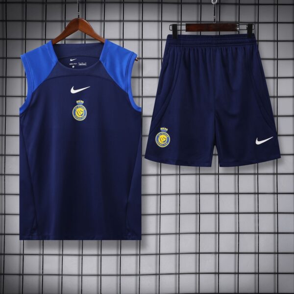 AL-NASR DARK BLUE(SLEEVELESS TRAINING KIT)