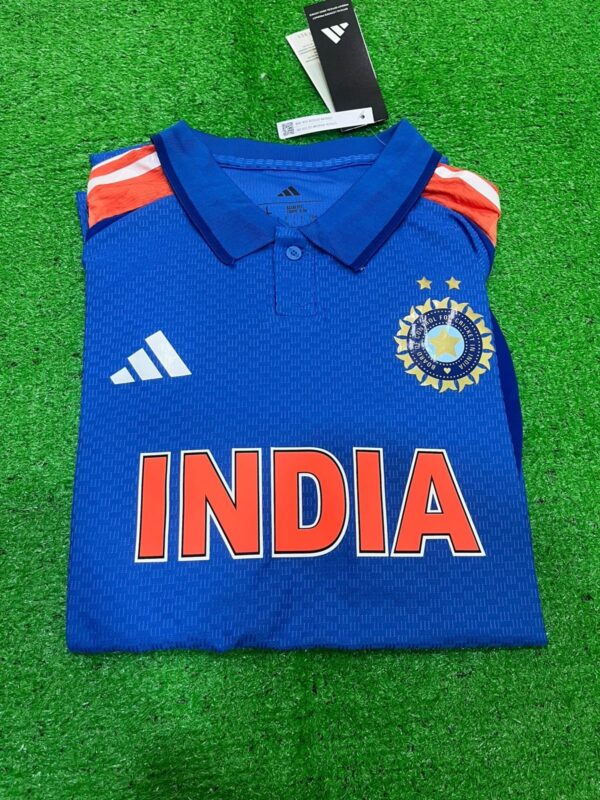 INDIA ODI 2024 CHAMPIONS TROPHY CRICKET JERSEY PLAYER VERSION - Image 3