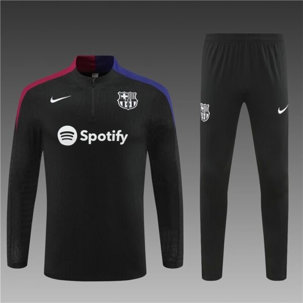 FC BARCELONA PLAIN BLACK TRACKSUIT 24 25 SEASON