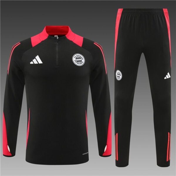 FC BAYERN BLACK AND RED TRACKSUIT 24-25