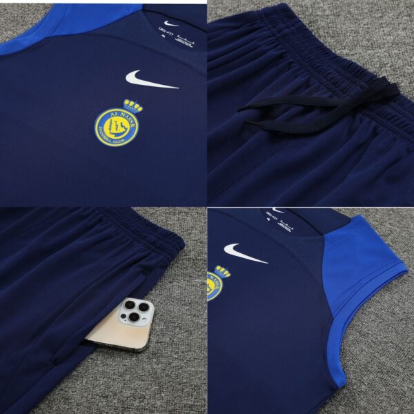 AL-NASR DARK BLUE(SLEEVELESS TRAINING KIT) - Image 2