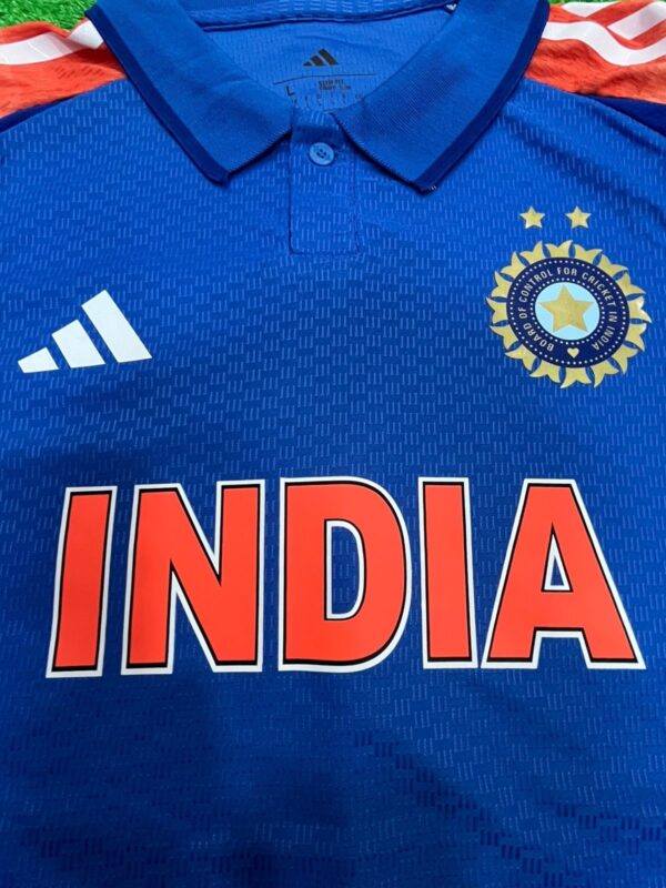 INDIA ODI 2024 CHAMPIONS TROPHY CRICKET JERSEY PLAYER VERSION - Image 4