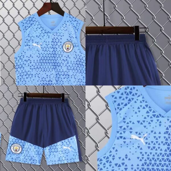 MAN CITY BLUE(SLEEVELESS TRAINING KIT) - Image 2