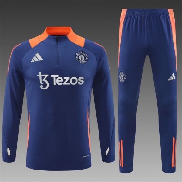 MANCHESTER UNITED BLUE AND ORANGE TRACKSUIT 24-25