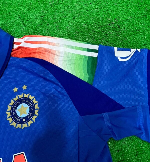 INDIA ODI 2024 CHAMPIONS TROPHY CRICKET JERSEY PLAYER VERSION - Image 5