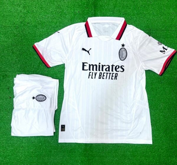 AC MILAN AWAY 24-25  JERSEY KIT JERSEY AND SHORTS