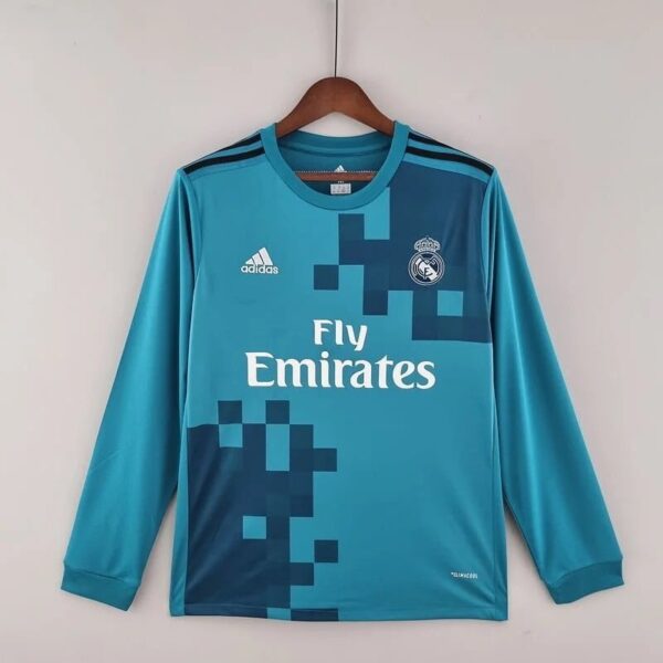 Retro Real Madrid Third full sleeve 2017-18 - Image 3