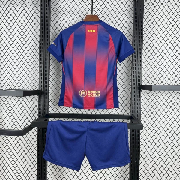 2025-2026  FC Barcelona Home Football Jersey and Short Kit - Image 2