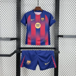 2025-2026  FC Barcelona Home Football Jersey and Short Kit