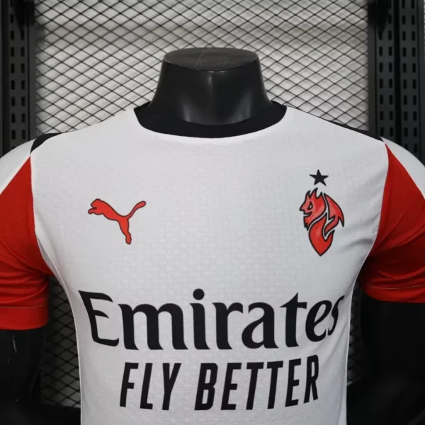 2025-2026 Player Version AC Milan Aaway Football Jersey - Image 3