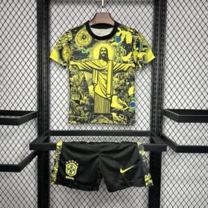 Brazil Yellow Jesus Special Edition Jersey and Shorts