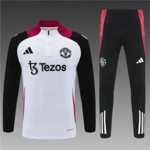 Manchester United White and Red 25/26 Track Suit